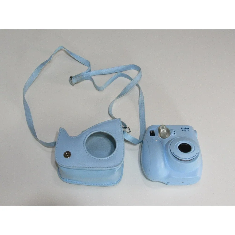 Fujifilm Instax Mini 7S Instant Film Camera Blue w/Case
